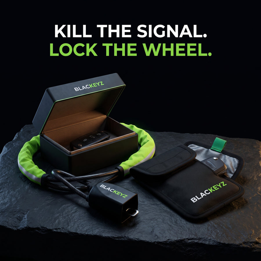 The Blackeyz Night Kit: Steel Lock, Signal Box and Signal Pouch